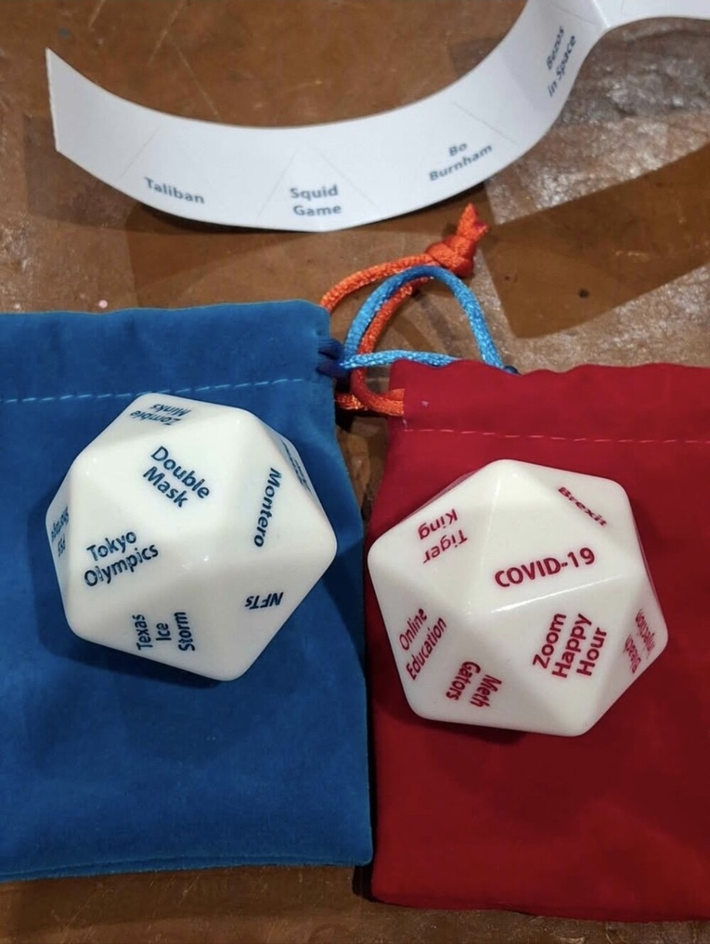 D2020 20 Sided Novelty Dice